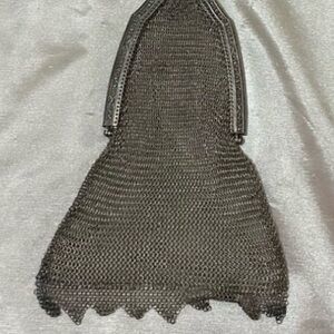 Antique 6” Silver Mesh Evening Bag (plus bonus bag- see pics)
